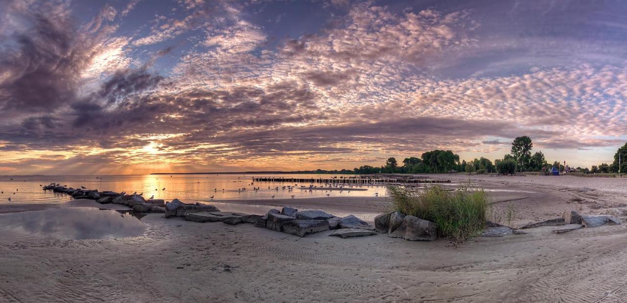 Blick Auf Yachthafen An Der Ostsee Ueckermünde Exteriér fotografie